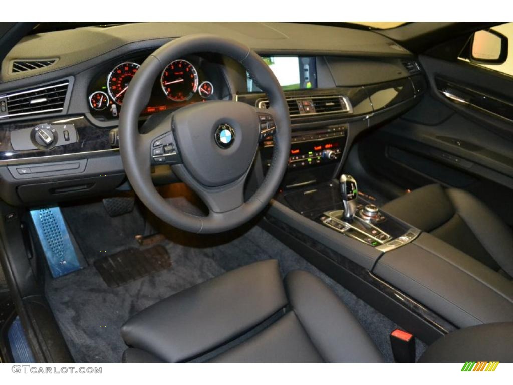 2011 BMW 7 Series 740Li Sedan Black Dashboard Photo #49484310