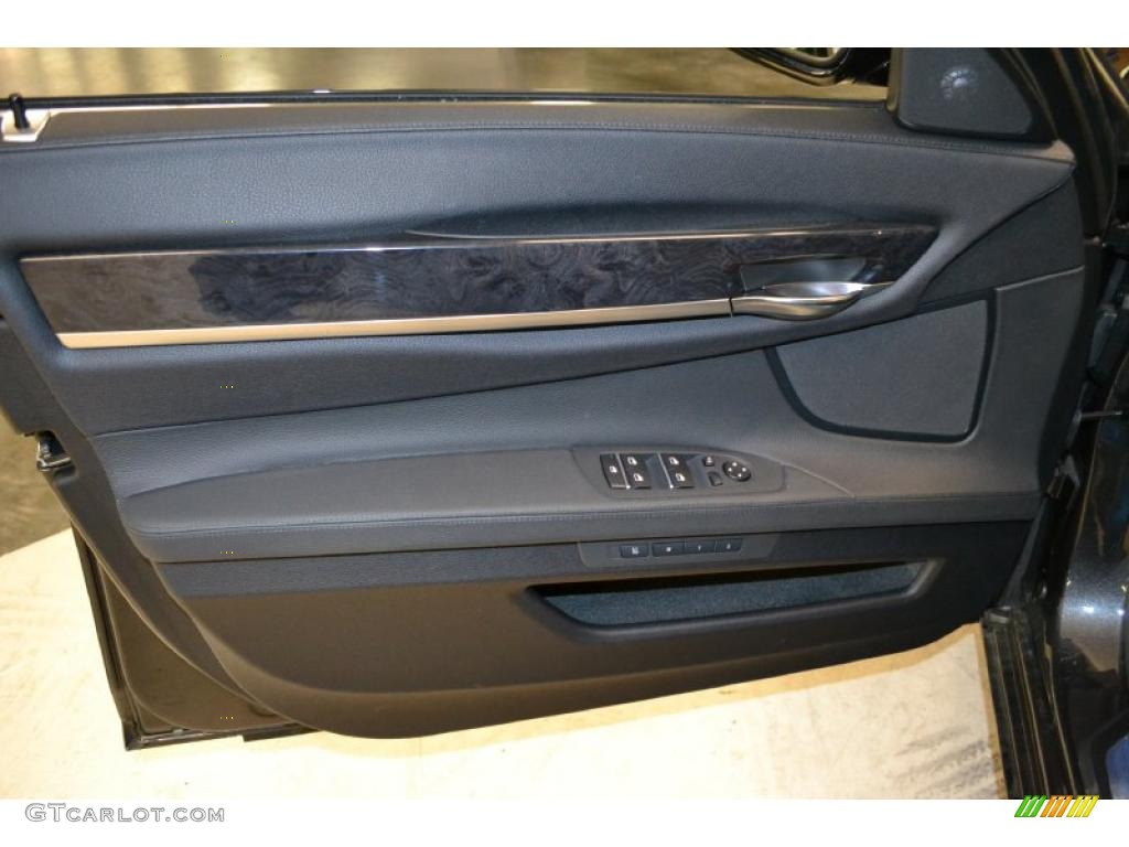 2011 BMW 7 Series 740Li Sedan Black Door Panel Photo #49484370