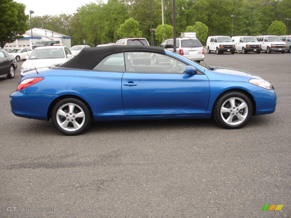 2008 Solara SLE V6 Convertible - Blue Streak Metallic / Dark Charcoal photo #7