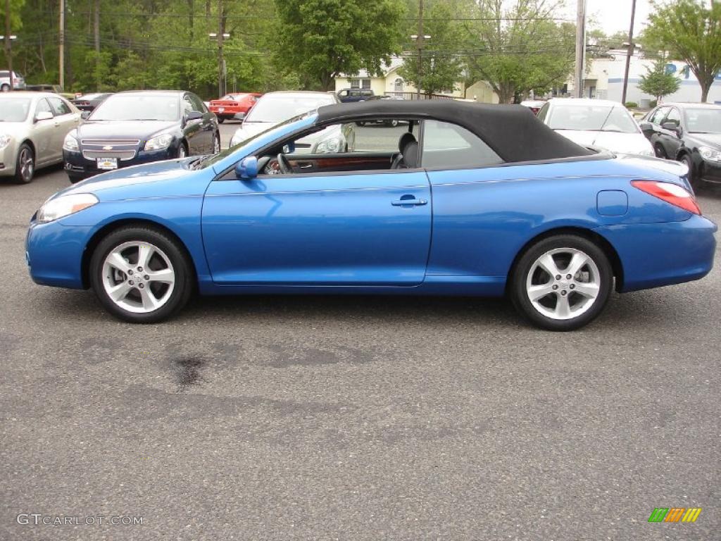 2008 Solara SLE V6 Convertible - Blue Streak Metallic / Dark Charcoal photo #9