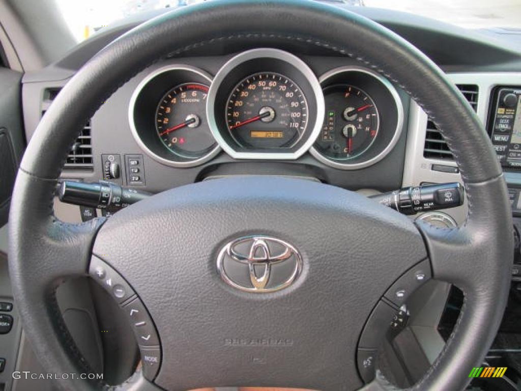 2008 Toyota 4Runner Limited 4x4 Stone Gray Steering Wheel Photo #49485465