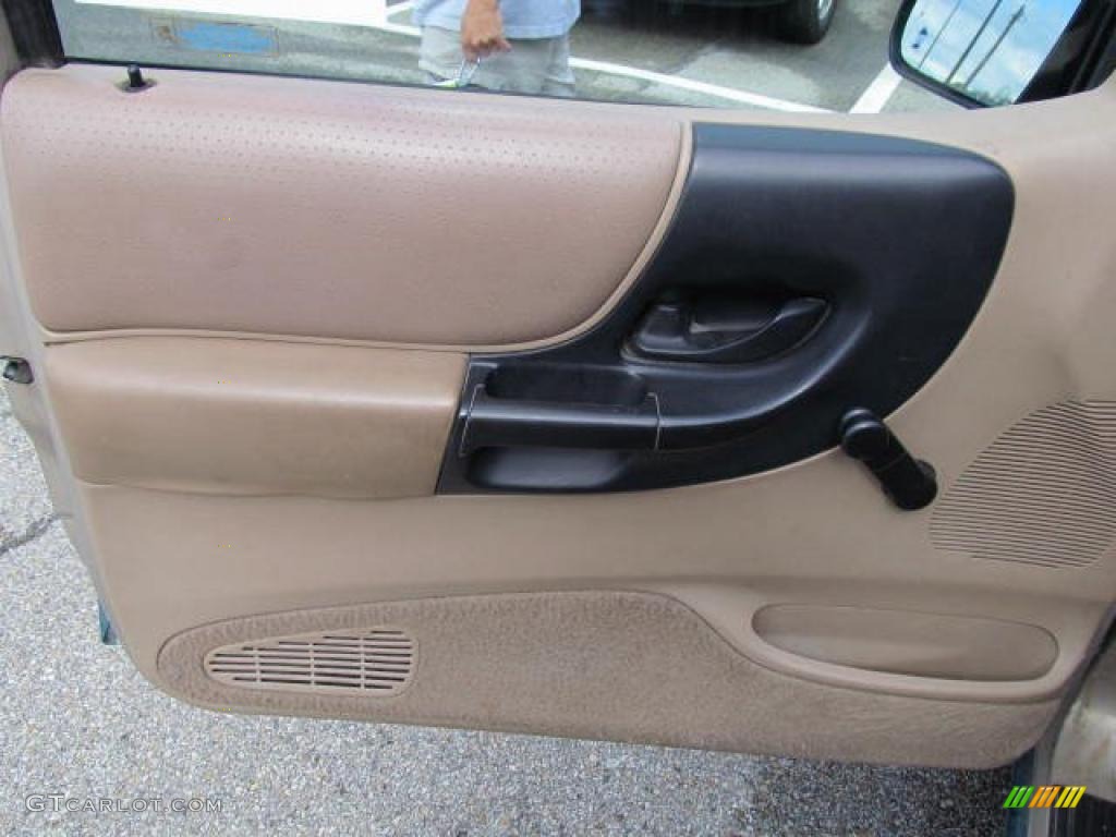 1998 Ford Ranger XLT Extended Cab Medium Prairie Tan Door Panel Photo #49485681