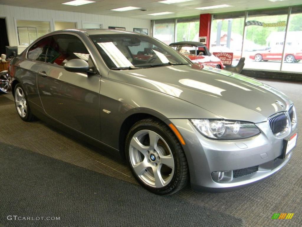 2008 3 Series 328xi Coupe - Space Grey Metallic / Black photo #8