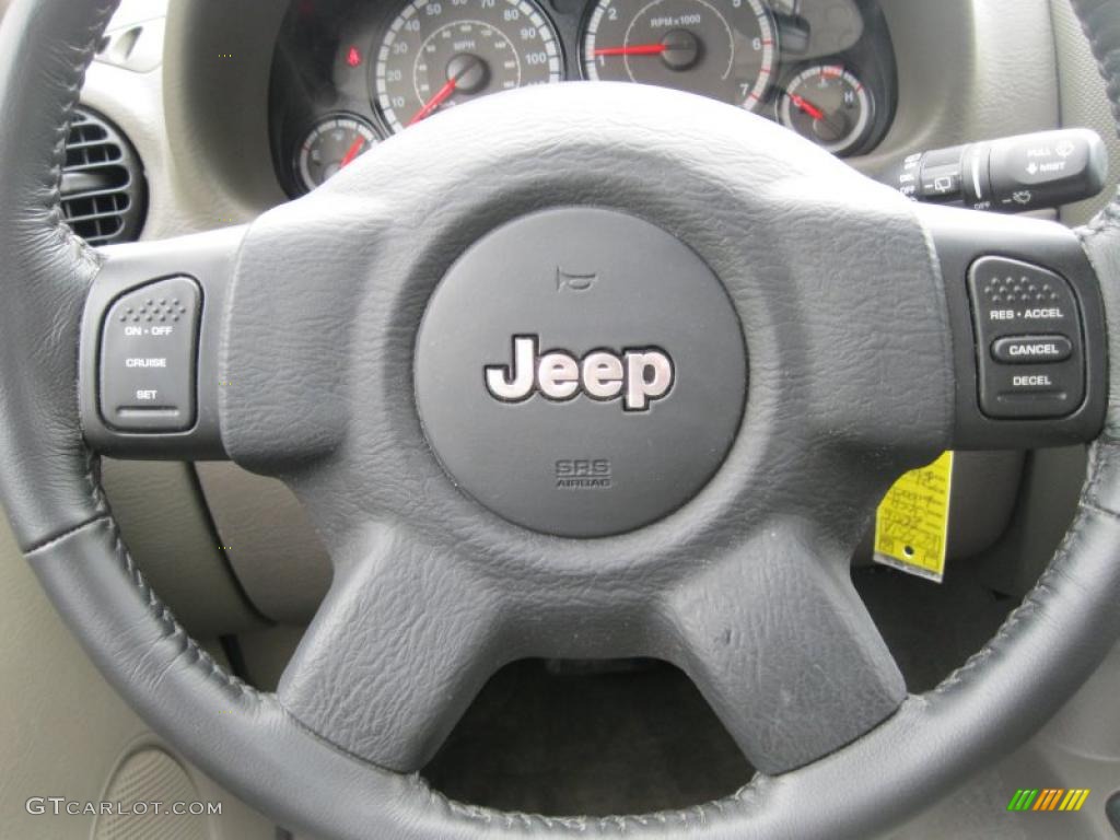 2006 Jeep Liberty Sport 4x4 Medium Slate Gray Steering Wheel Photo #49486914
