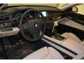 Oyster/Black 2011 BMW 7 Series 750i Sedan Interior Color