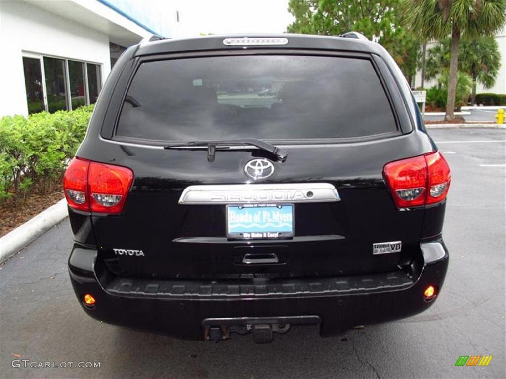 2008 Sequoia Limited - Black / Graphite photo #4