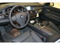 Black Nappa Leather 2011 BMW 7 Series 750Li Sedan Interior Color