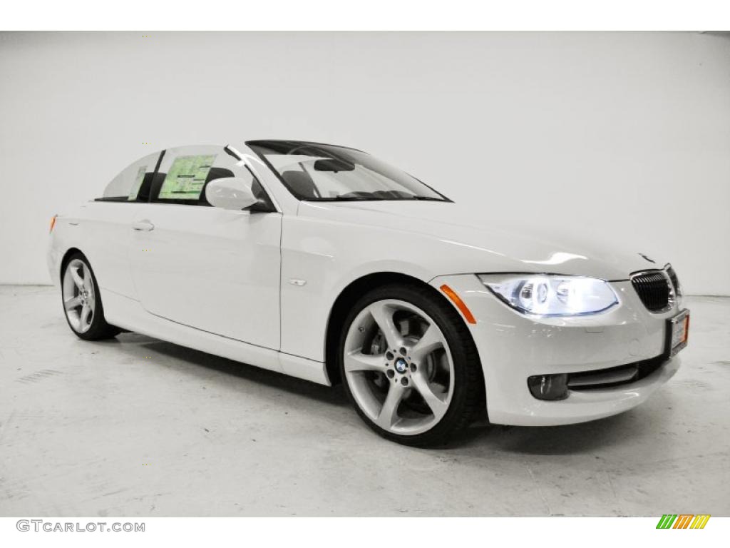 2011 3 Series 335i Convertible - Alpine White / Black photo #2