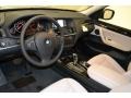 Oyster Nevada Leather Interior Photo for 2011 BMW X3 #49491327