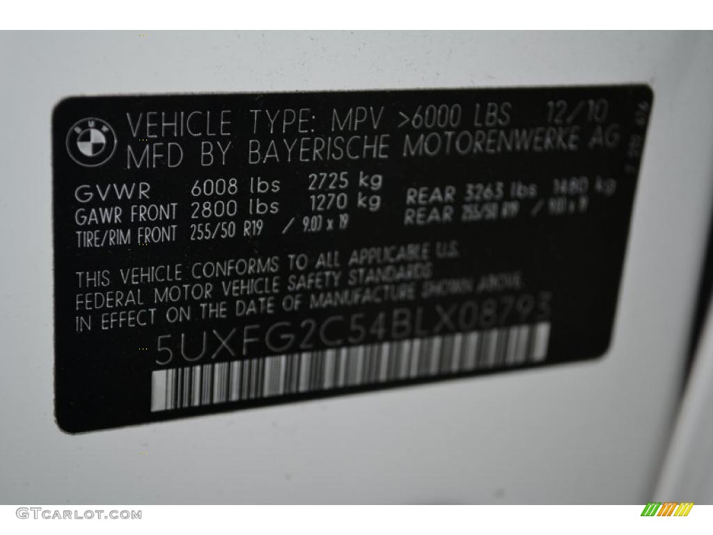 2011 X6 xDrive35i - Alpine White / Black photo #7