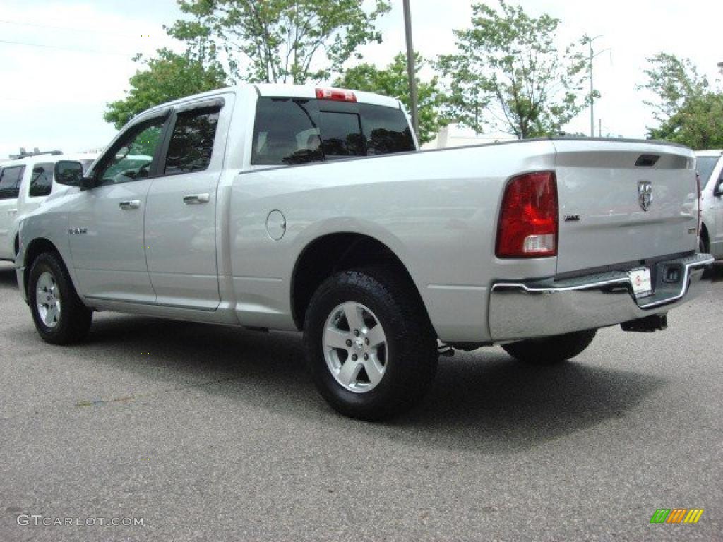 2009 Ram 1500 SLT Quad Cab - Bright Silver Metallic / Dark Slate/Medium Graystone photo #4