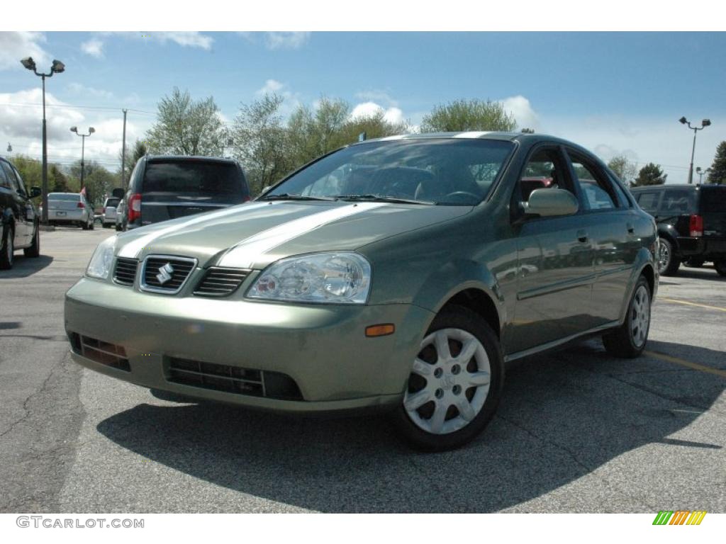 2004 Forenza S - Desert Green Metallic / Gray photo #3