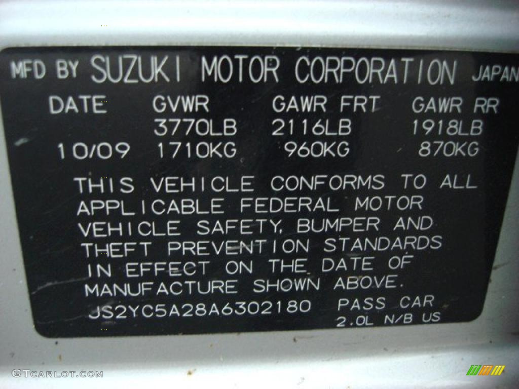 2010 SX4 Sedan LE - Quicksilver Metallic / Black photo #18