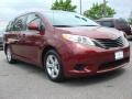 2011 Salsa Red Pearl Toyota Sienna LE  photo #1