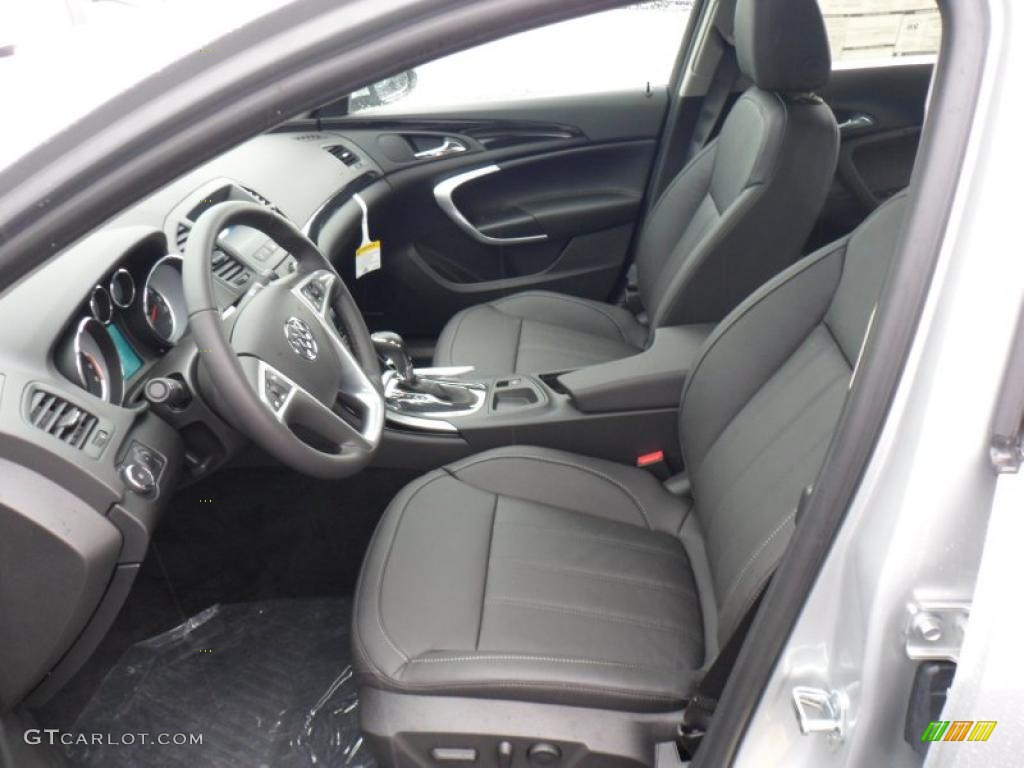 Ebony Interior 2011 Buick Regal CXL Turbo Photo #49495413