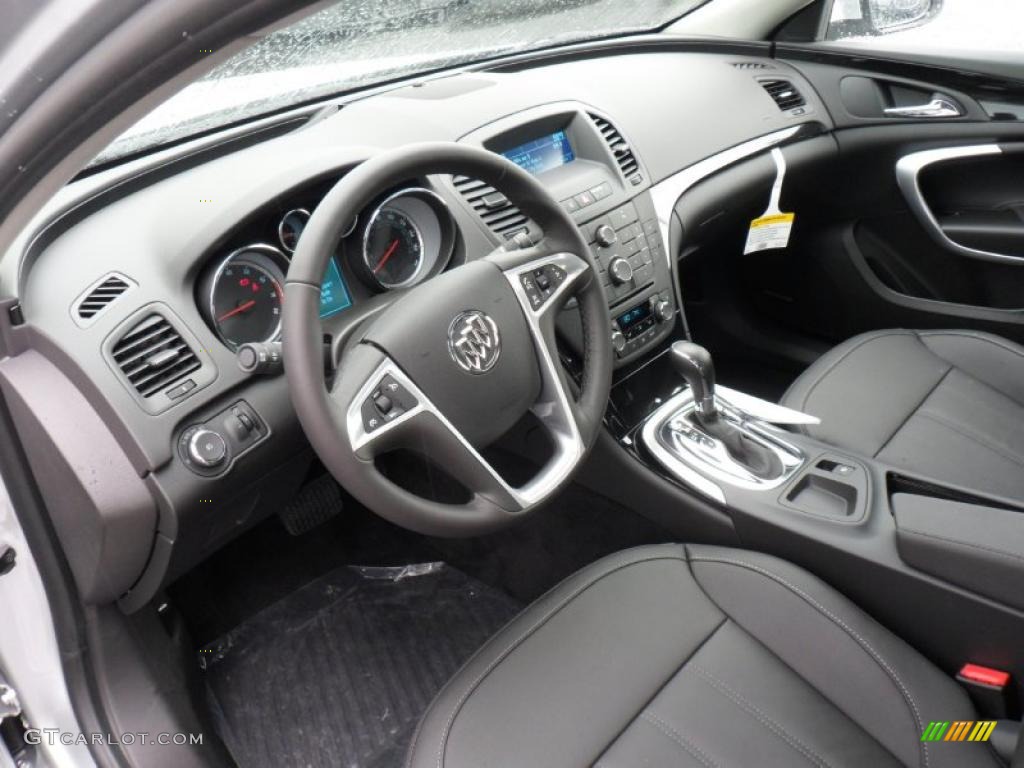 Ebony Interior 2011 Buick Regal CXL Turbo Photo #49495434