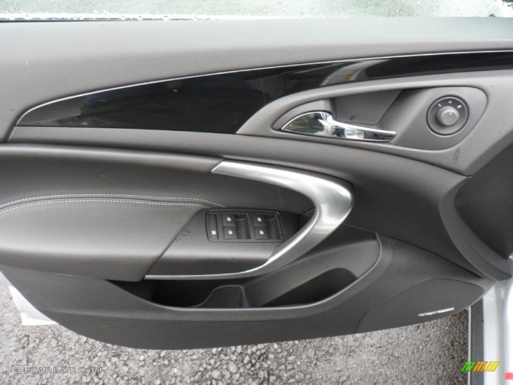 2011 Buick Regal CXL Turbo Ebony Door Panel Photo #49495446