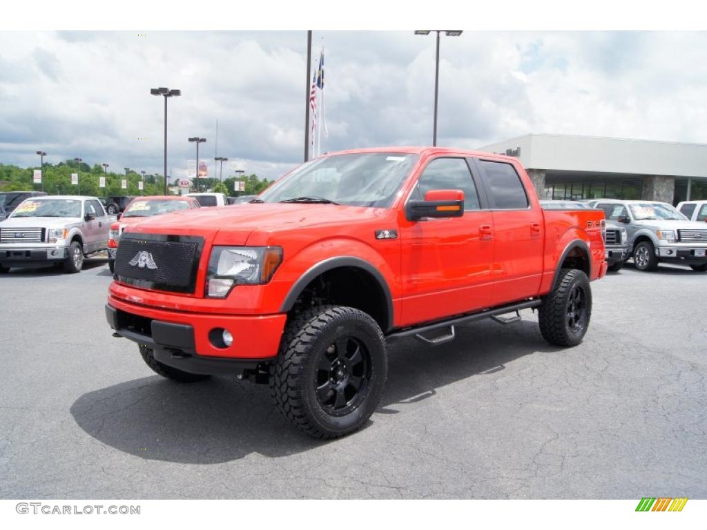Race Red 2011 Ford F150 FX4 SuperCrew 4x4 Exterior Photo #49495695