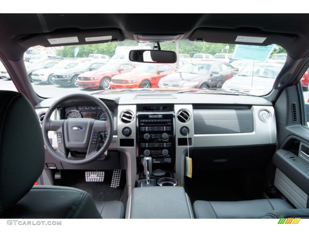 2011 Ford F150 FX4 SuperCrew 4x4 Black Dashboard Photo #49496070