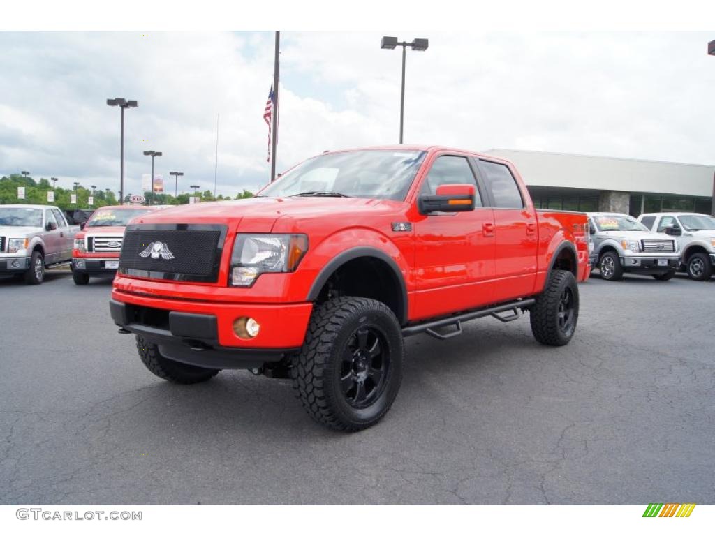 Race Red 2011 Ford F150 FX4 SuperCrew 4x4 Exterior Photo #49496433