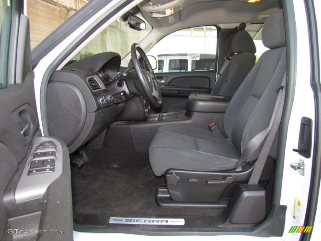 Ebony Interior 2009 GMC Sierra 1500 SLE Z71 Extended Cab 4x4 Photo #49497192