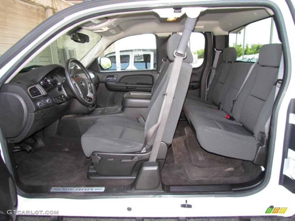 Ebony Interior 2009 Gmc Sierra 1500 Sle Z71 Extended Cab 4x4