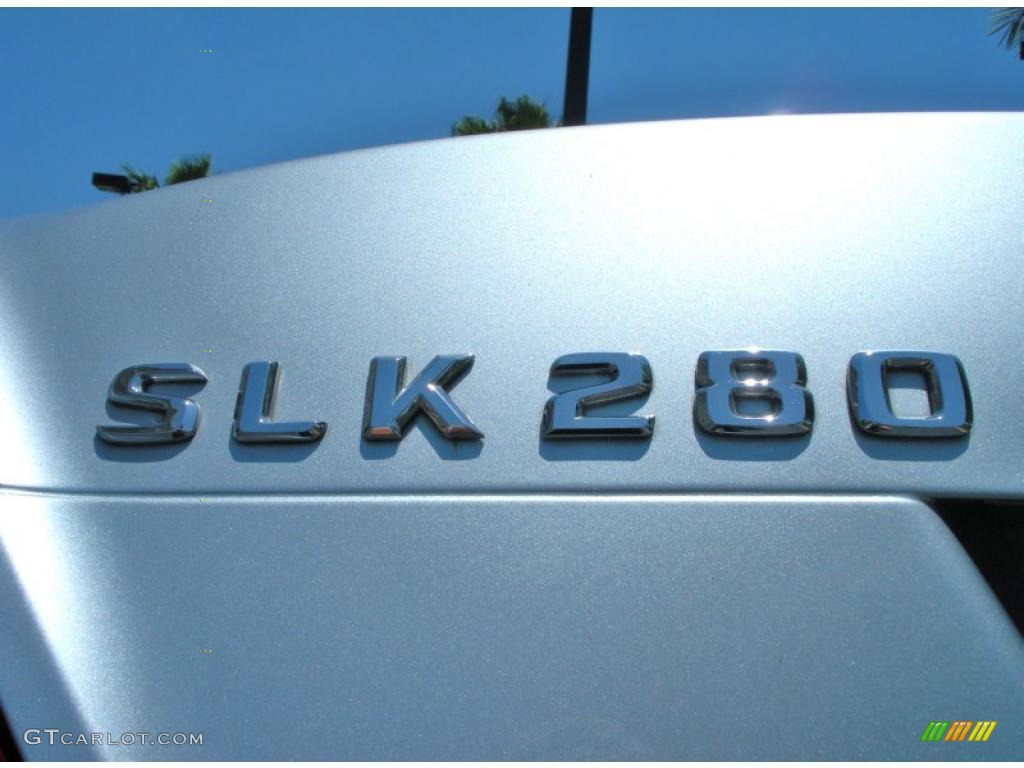 2006 SLK 280 Roadster - Diamond Silver Metallic / Black photo #14