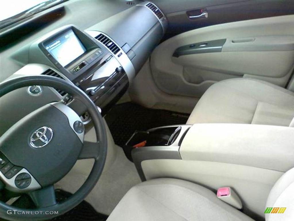 2005 Prius Hybrid - Super White / Ivory/Brown photo #13
