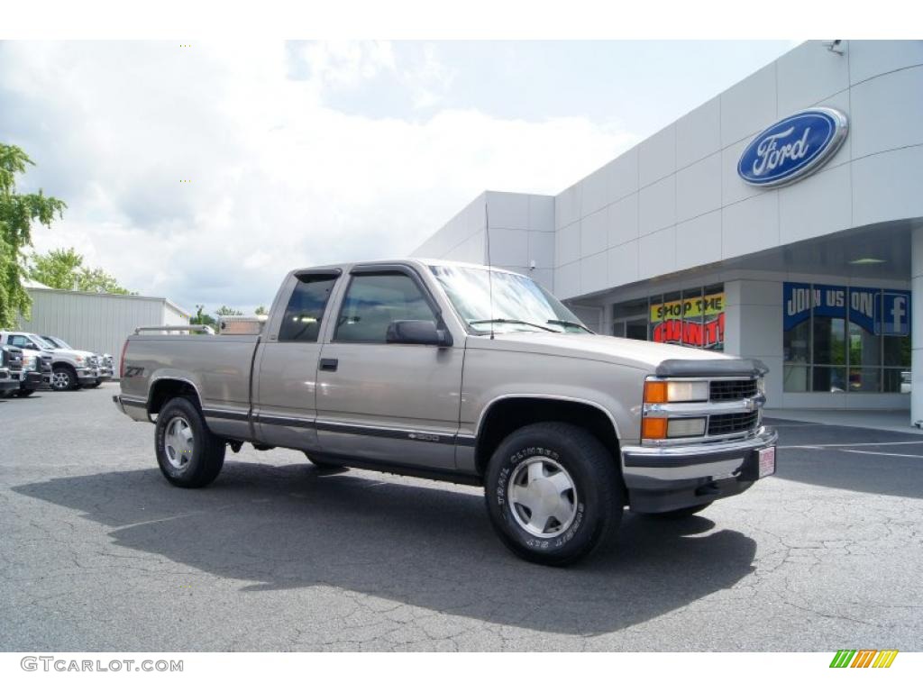 1998 C/K K1500 Extended Cab 4x4 - Pewter Metallic / Gray photo #1