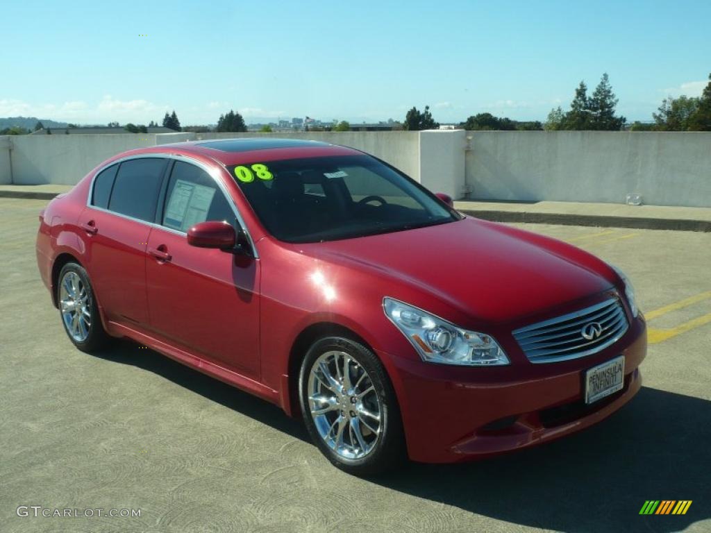 2008 G 35 S Sport Sedan - Garnet Ember Red / Graphite photo #1