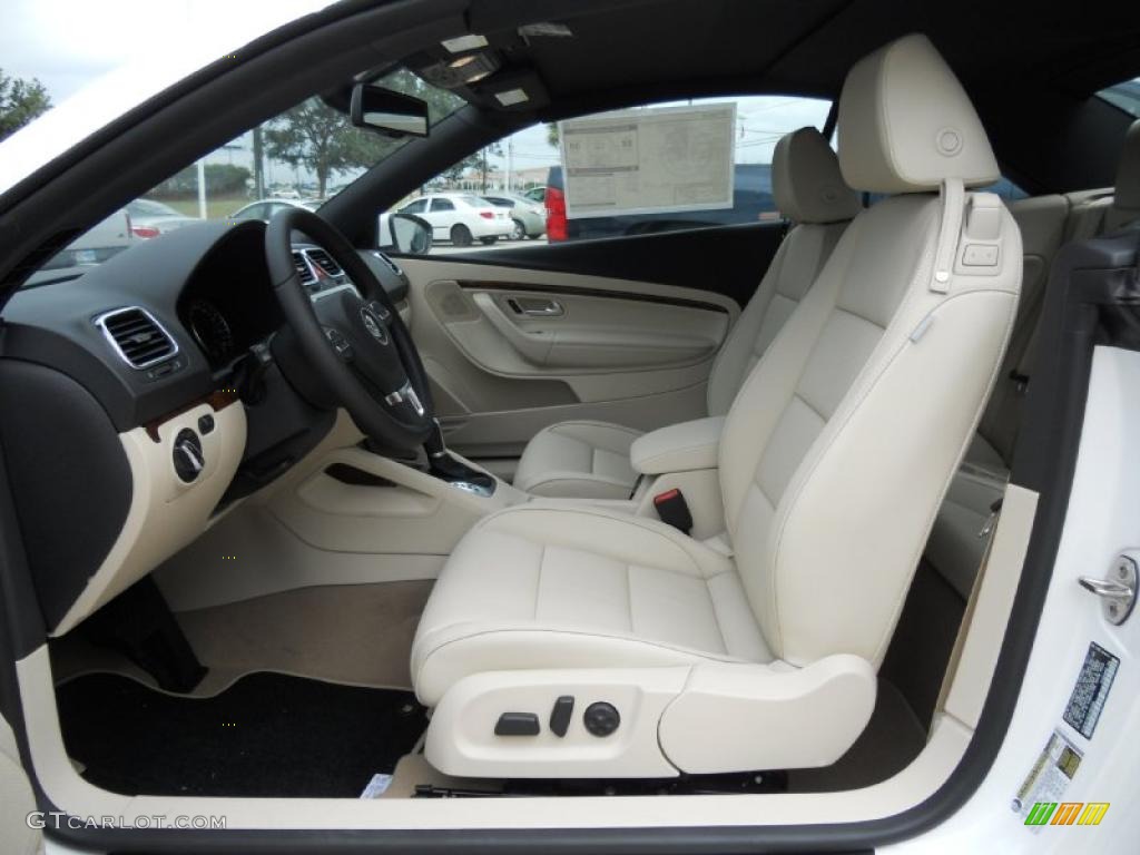 Cornsilk Beige Interior 2012 Volkswagen Eos Lux Photo #49498545