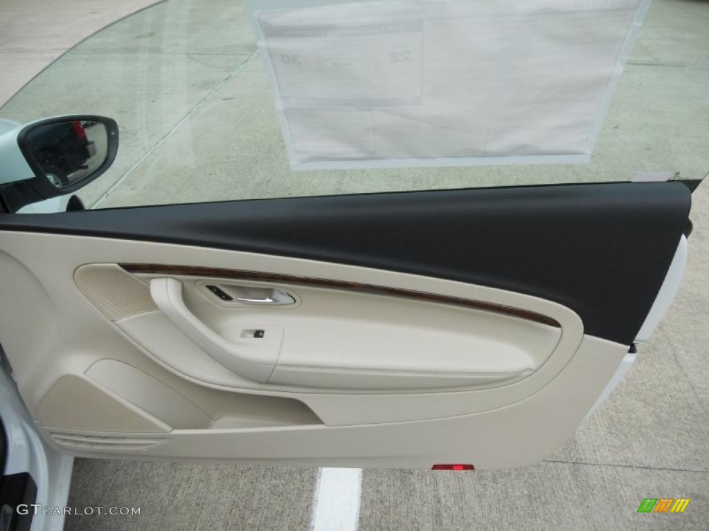 2012 Volkswagen Eos Lux Cornsilk Beige Door Panel Photo #49498560