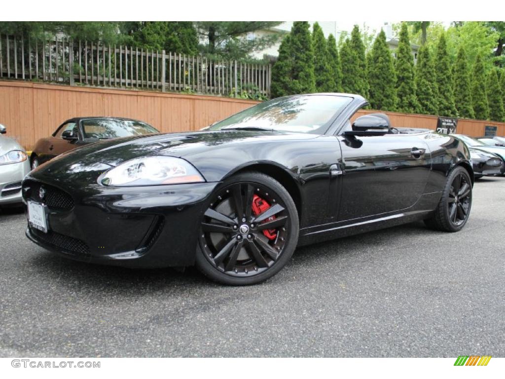 2011 XK XKR Convertible - Ultimate Black Metallic / Warm Charcoal/Warm Charcoal photo #1