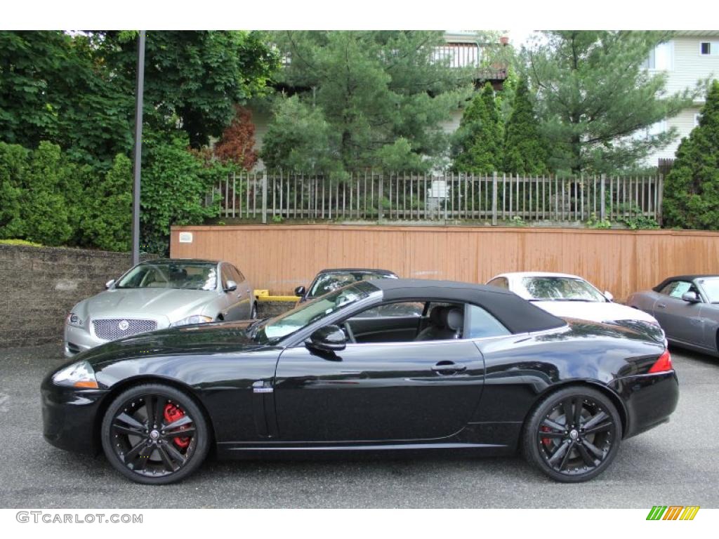 Ultimate Black Metallic 2011 Jaguar XK XKR Convertible Exterior Photo #49500054