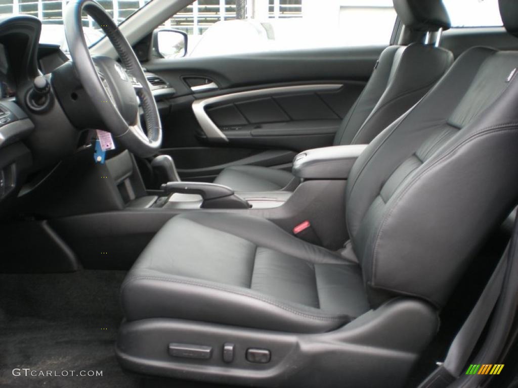 Black Interior 2010 Honda Accord EX-L Coupe Photo #49500162