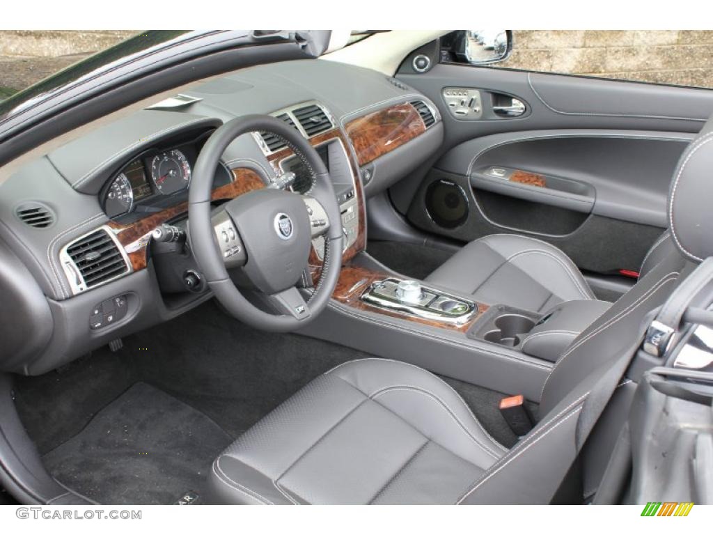 Warm Charcoal/Warm Charcoal Interior 2011 Jaguar XK XKR Convertible Photo #49500186
