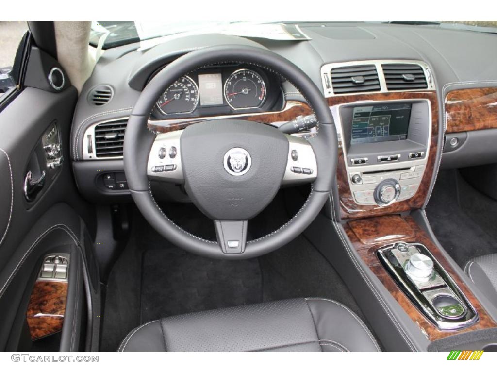 Warm Charcoal/Warm Charcoal Interior 2011 Jaguar XK XKR Convertible Photo #49500231