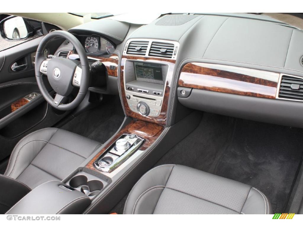 2011 Jaguar XK XKR Convertible Warm Charcoal/Warm Charcoal Dashboard Photo #49500246