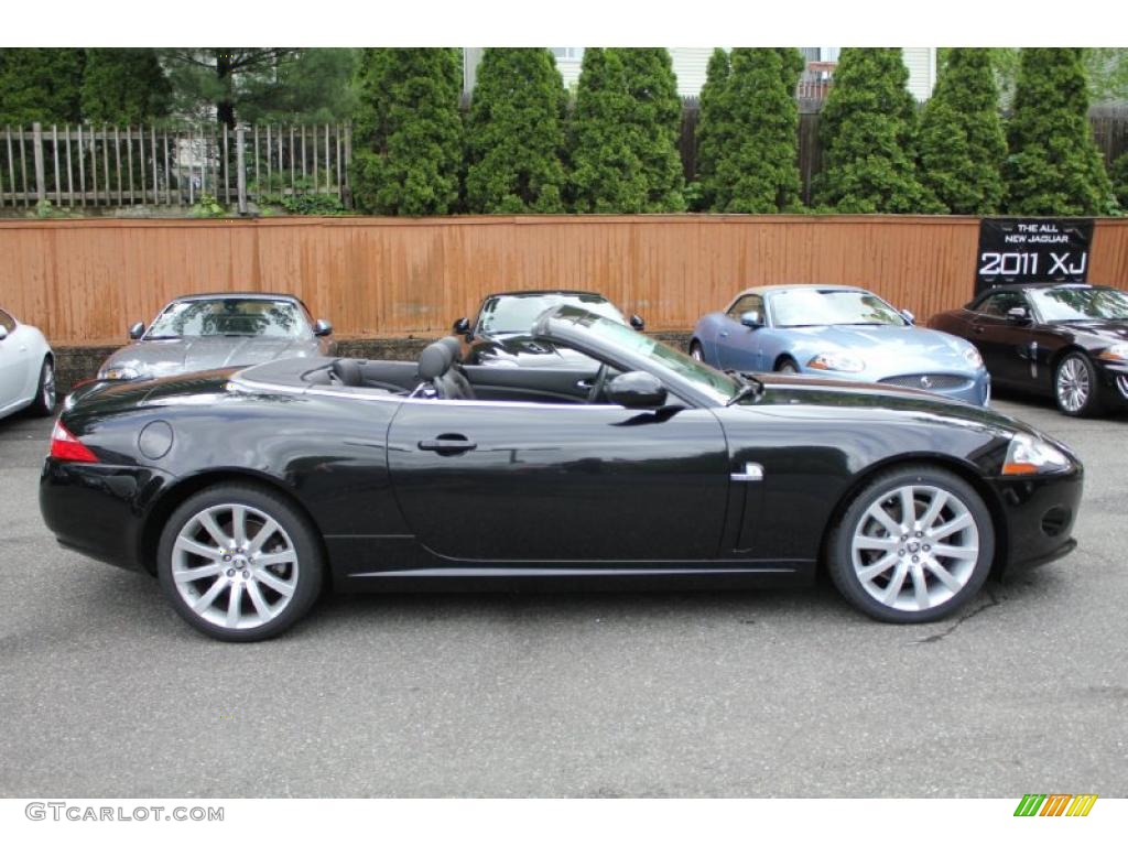 2009 XK XK8 Convertible - Ultimate Black / Charcoal photo #8