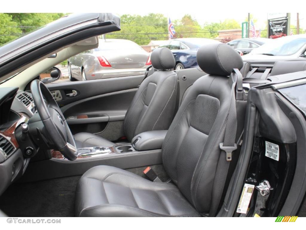 Charcoal Interior 2009 Jaguar XK XK8 Convertible Photo #49500657