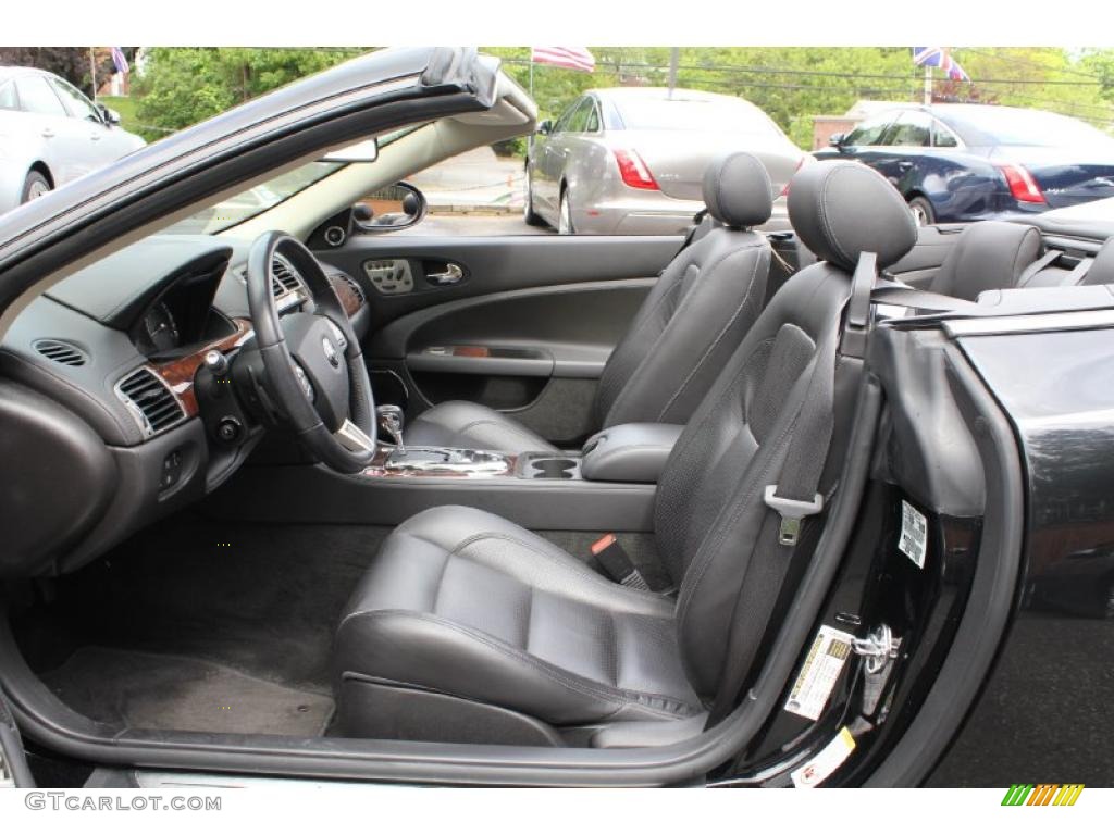 Charcoal Interior 2009 Jaguar XK XK8 Convertible Photo #49500672