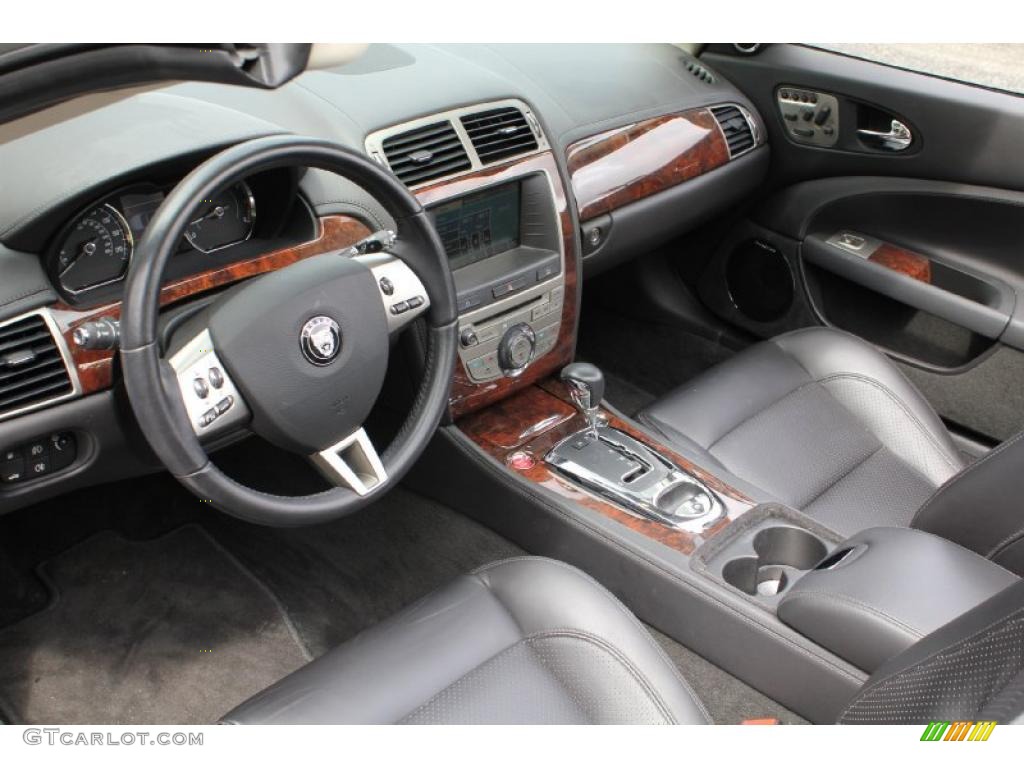 Charcoal Interior 2009 Jaguar XK XK8 Convertible Photo #49500690