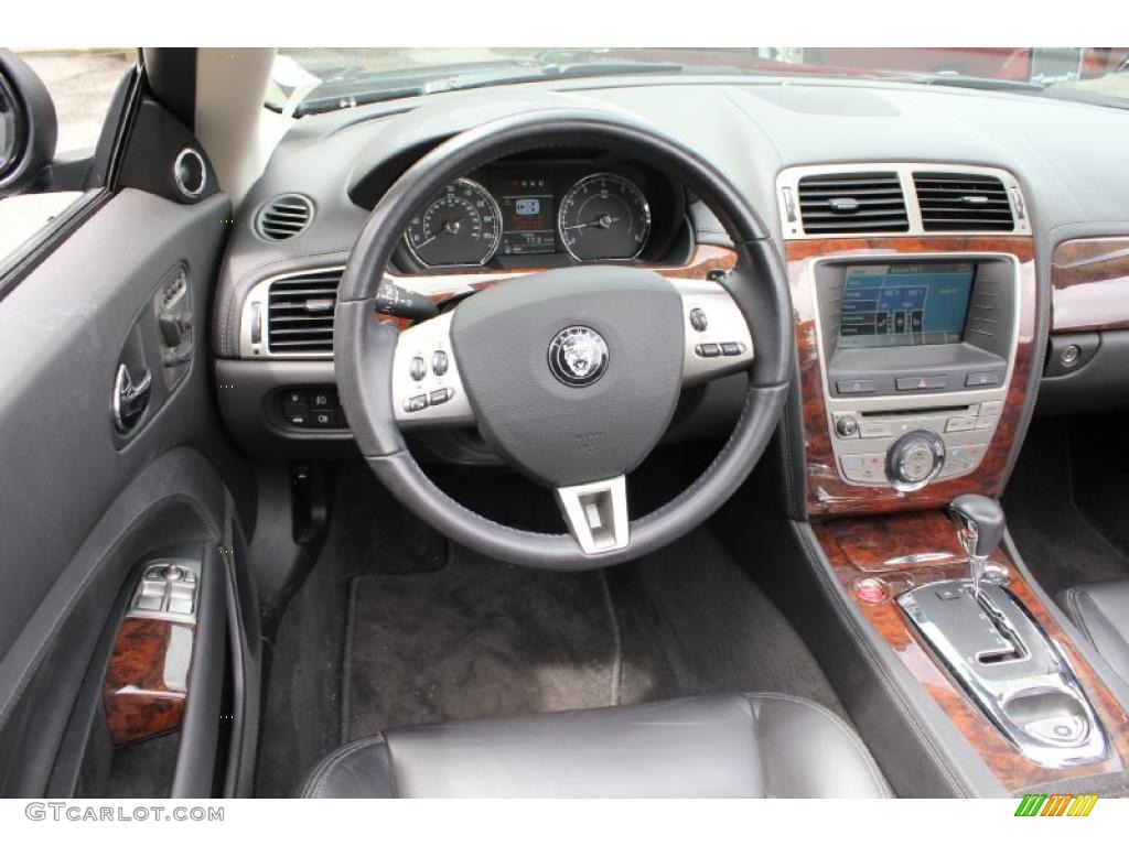 2009 Jaguar XK XK8 Convertible Charcoal Dashboard Photo #49500705