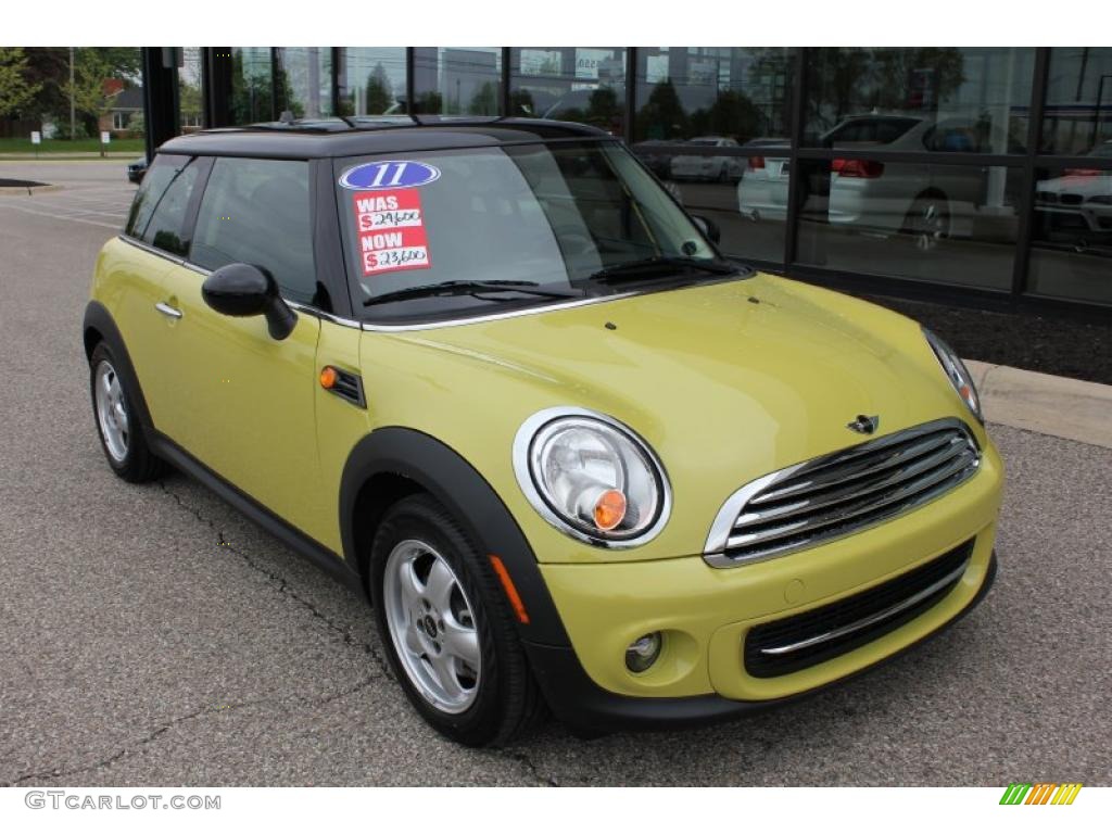 Interchange Yellow 2011 Mini Cooper Hardtop Exterior Photo #49501281