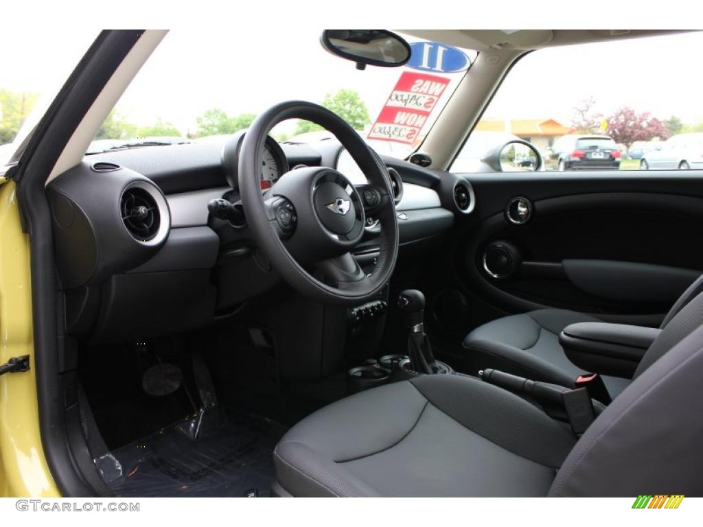 Carbon Black Interior 2011 Mini Cooper Hardtop Photo #49501392
