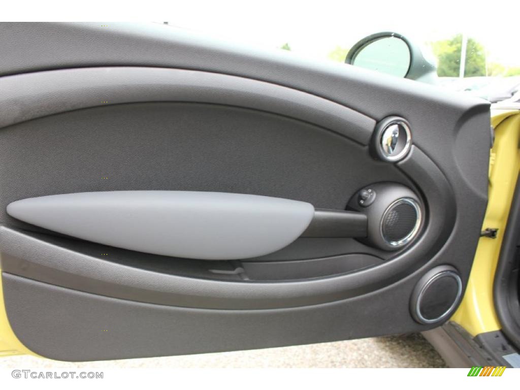 2011 Mini Cooper Hardtop Carbon Black Door Panel Photo #49501410