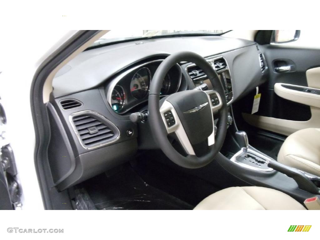 Black/Light Frost Beige Interior 2011 Chrysler 200 Limited Photo #49501968