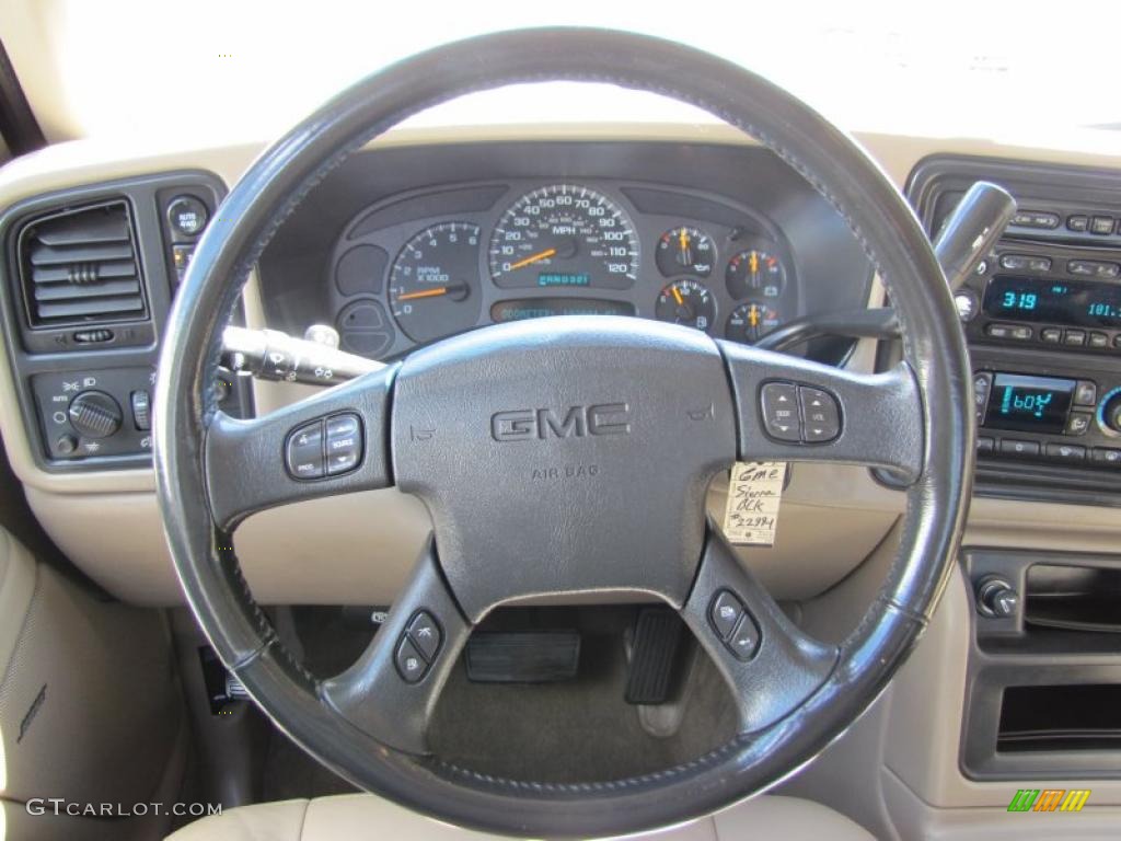 2004 GMC Sierra 1500 SLT Extended Cab 4x4 Neutral Steering Wheel Photo #49502382