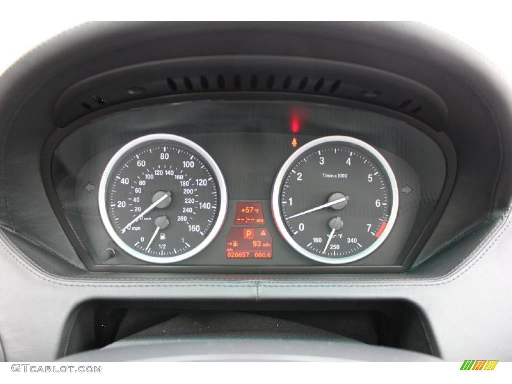 2008 BMW 6 Series 650i Coupe Gauges Photo #49502397