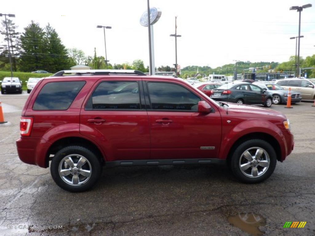 2008 Escape Limited 4WD - Redfire Metallic / Charcoal photo #5